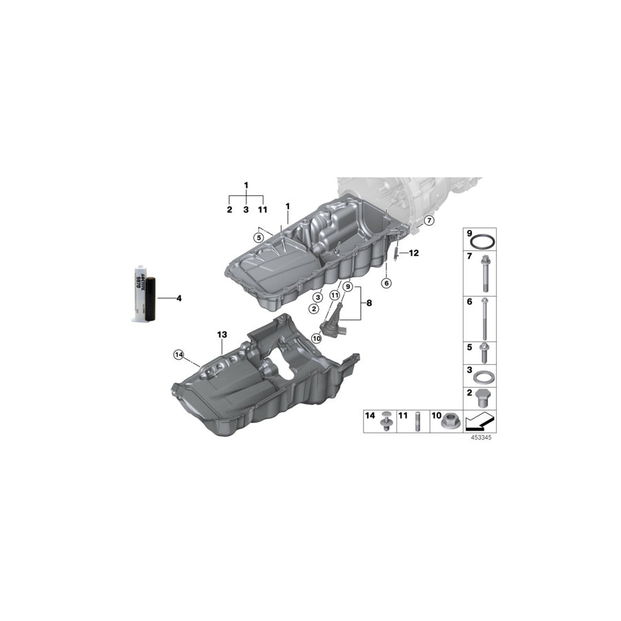 Genuine BMW 11138580126 G12 F22 F34 Oil Pan (Inc. M140i, 740i & M340i) |