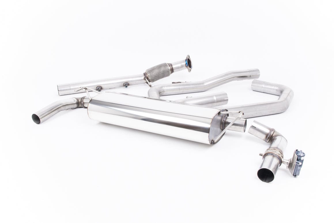 MillTek SSXHY118 Hyundai i30 Cat-Back with GPF Delete Pipe - with Carbon Fibre Jet-115 Trims
