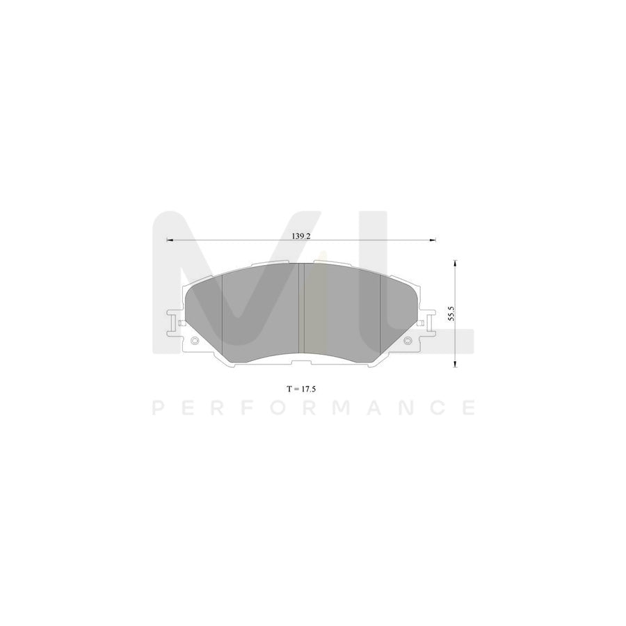 Bosch 0986Ab2396 Brake Pad Set BP2396N | Performance Parts Direct Car Parts