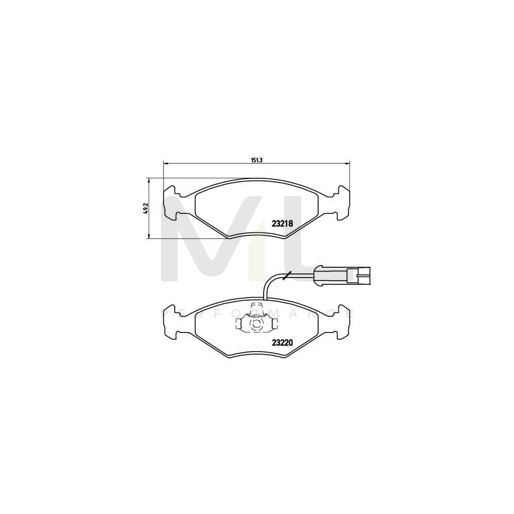 Brembo P 23 056 Brake Pad Set