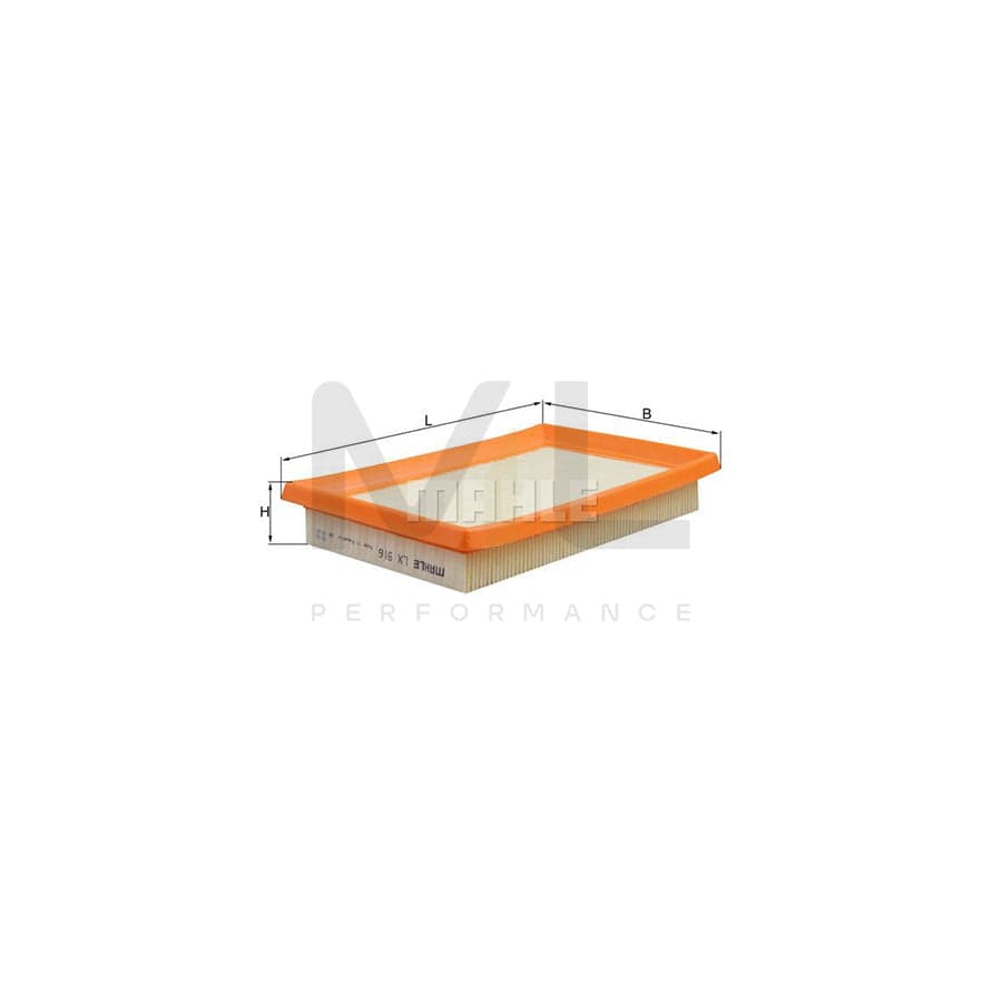 MAHLE ORIGINAL LX 916 Air Filter Filter Insert | Performance Parts DirectCar Parts