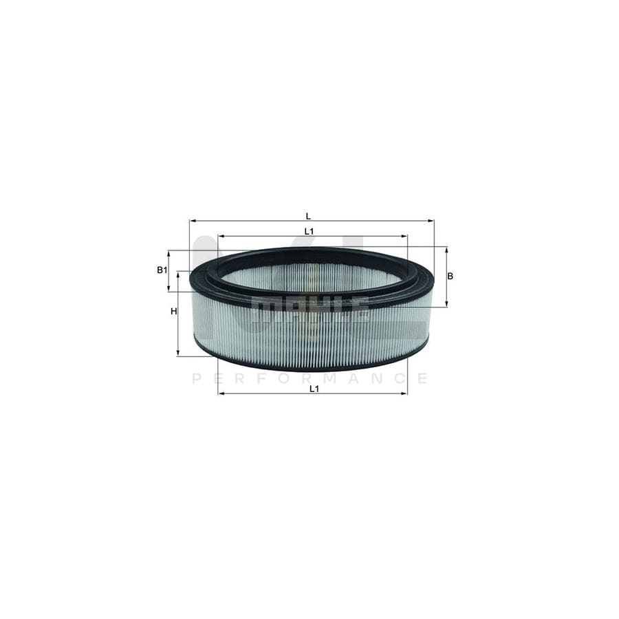 MAHLE ORIGINAL LX 2844 Air Filter Filter Insert | Performance Parts DirectCar Parts