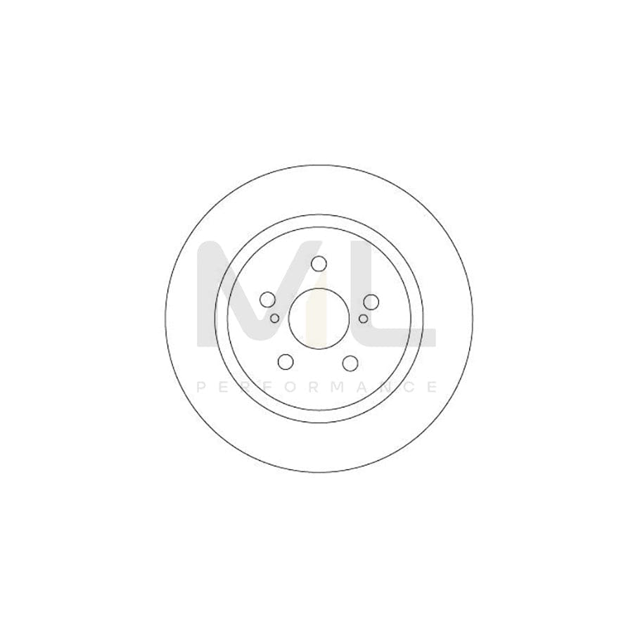 TRW DF6920 Brake Disc Solid, Painted | Performance Parts Direct Car Parts