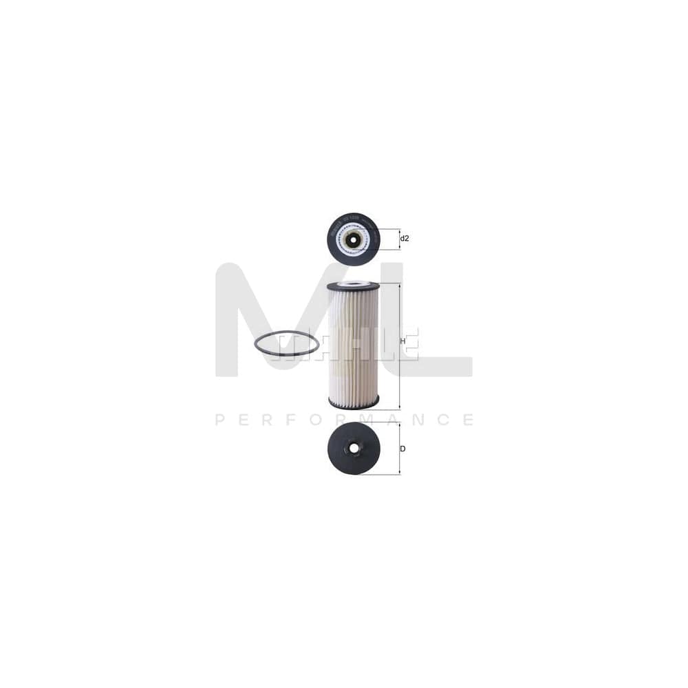 MAHLE ORIGINAL OX 1236D Oil Filter Filter Insert | Performance Parts DirectCar Parts