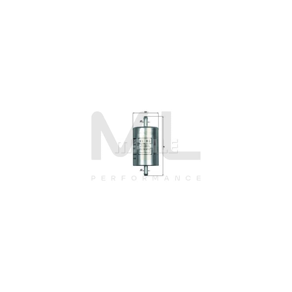 MAHLE ORIGINAL KL 86 Fuel filter In-Line Filter | Performance Parts DirectCar Parts