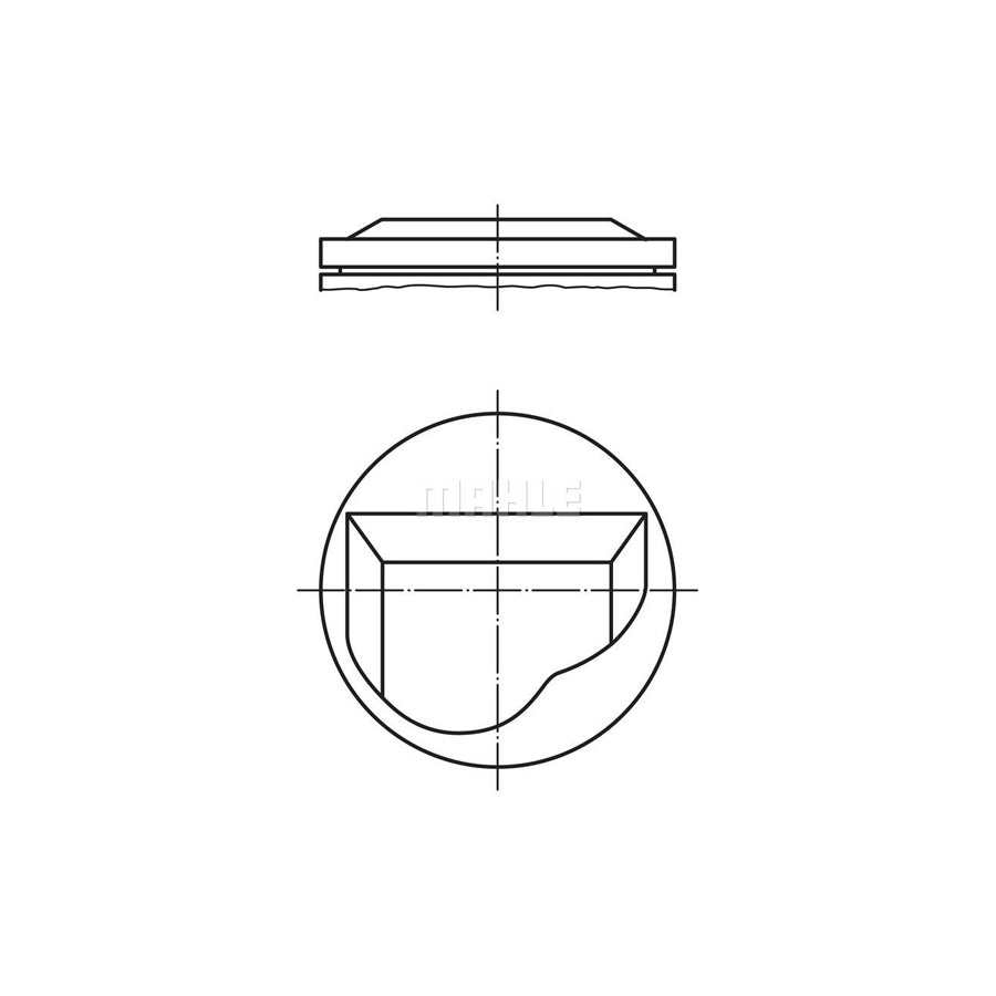 MAHLE ORIGINAL 082 48 01 Piston 89,25 mm, without cooling duct