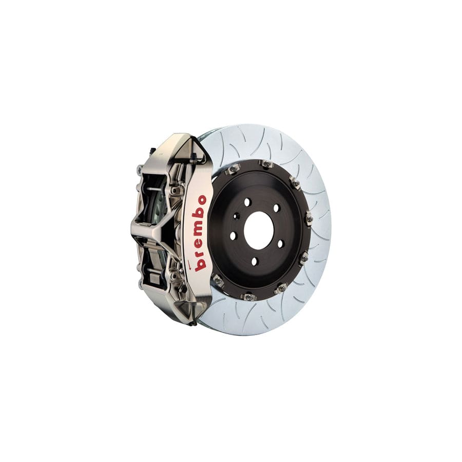 Brembo 1N3.9046AR Tesla S Front GT-R 6-Pistons Slotted Type-3 2-piece Big Brake Kit 380x34mm