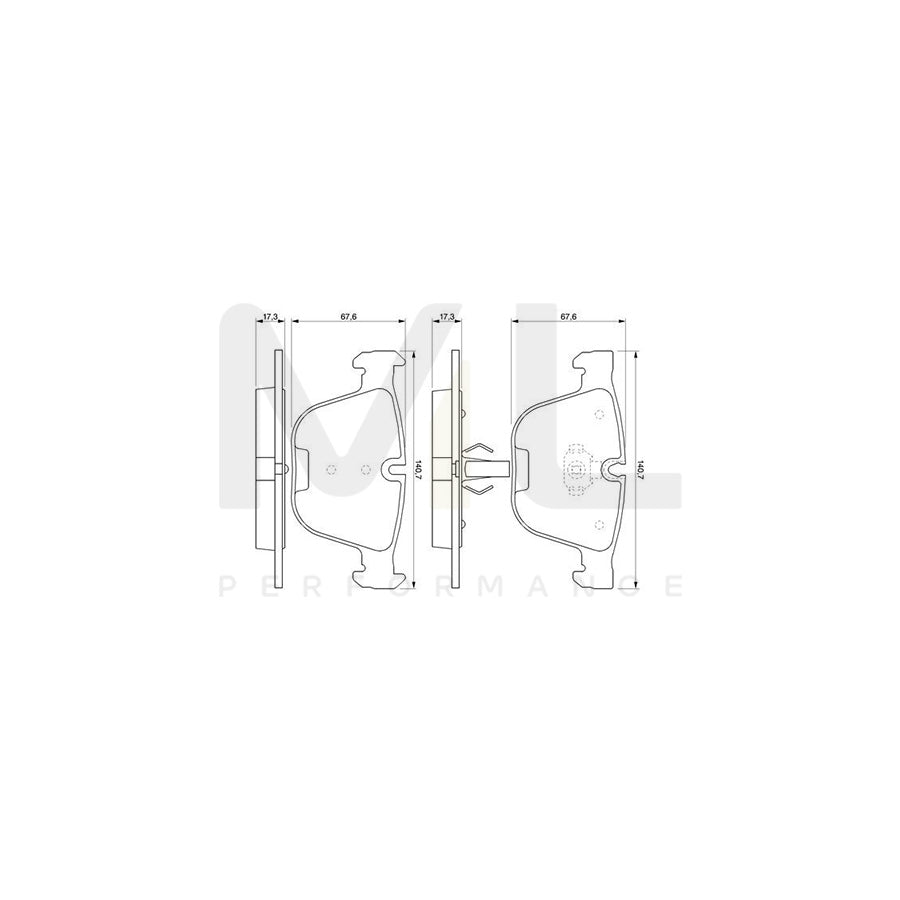 Bosch 0986424698 Brake Pad Set With Mounting Manual BP411 | Performance Parts Direct Car Parts
