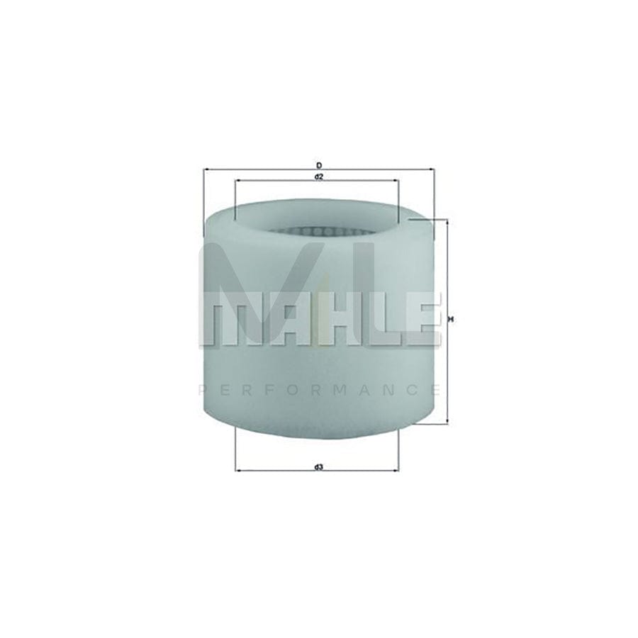 MAHLE ORIGINAL LX 123 Air Filter Filter Insert | Performance Parts DirectCar Parts
