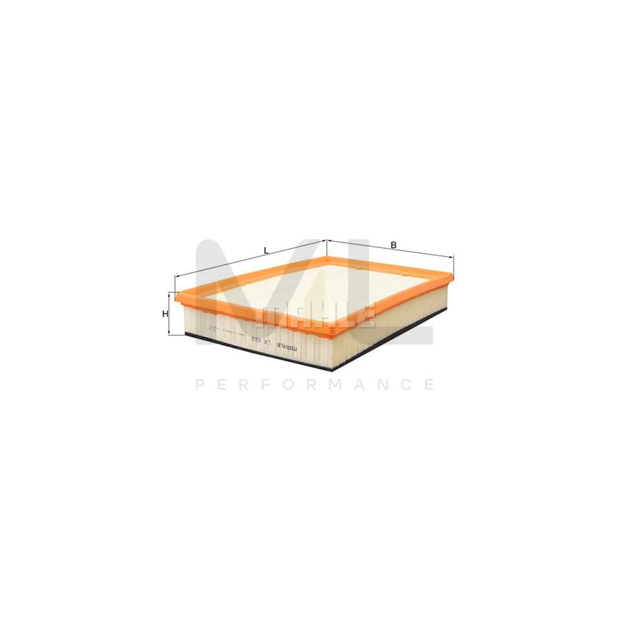 MAHLE ORIGINAL LX 688 Air Filter Filter Insert | Performance Parts DirectCar Parts