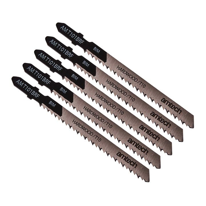 Amtech 5pcs. Reverse Cut Wood Jigsaw Blade Set (AMT101BRF) | Performance Parts DirectDIY & Power Tools