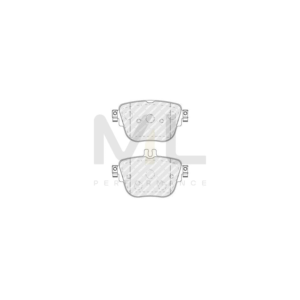 Ferodo Premier Eco Friction Fdb4844 Brake Pad Set Prepared For Wear Indicator, With Piston Clip, Without Accessories | Performance Parts Direct Car Parts
