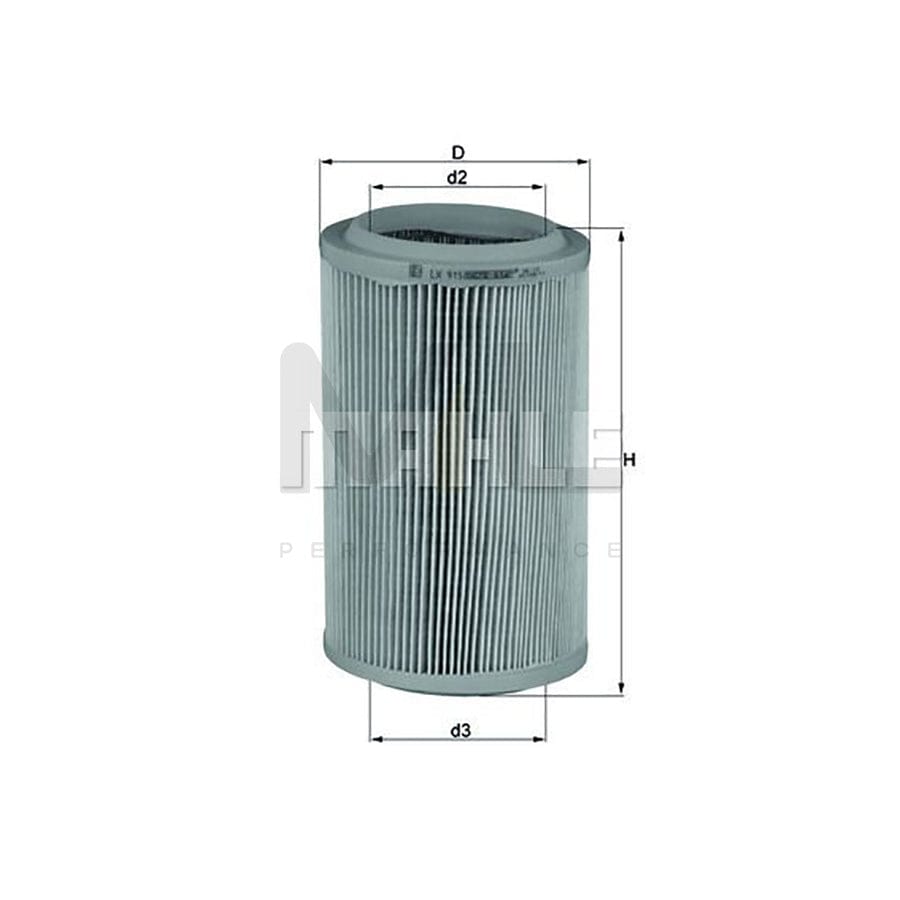 MAHLE ORIGINAL LX 915 Air Filter Filter Insert | Performance Parts DirectCar Parts