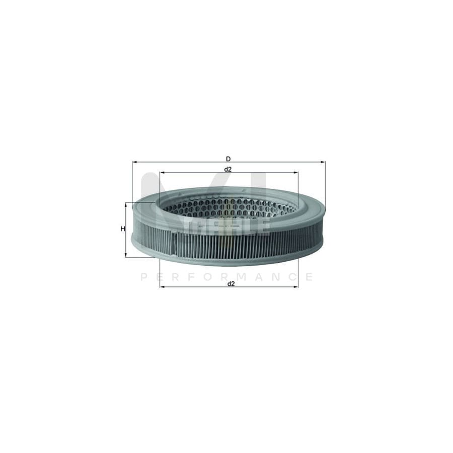 MAHLE ORIGINAL LX 552 Air Filter Filter Insert | Performance Parts DirectCar Parts