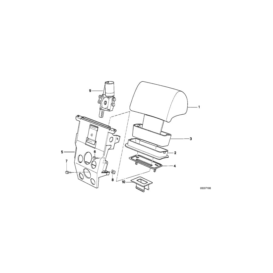 Genuine BMW 52208181908 E34 E32 E31 Screw (Inc. 740i, 850CSi & 735i)
