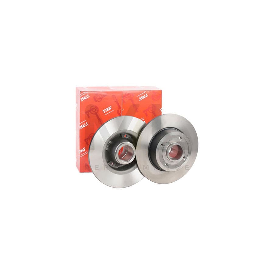 TRW DF4274S Brake Disc Solid, Painted, without ABS sensor ring, without wheel bearing | Performance Parts Direct Car Parts