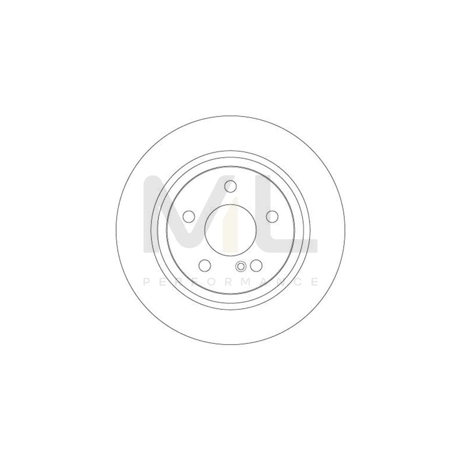 TRW DF6277 Brake Disc suitable for MERCEDES-BENZ SL Convertible (R230) Solid, Painted | Performance Parts Direct Car Parts