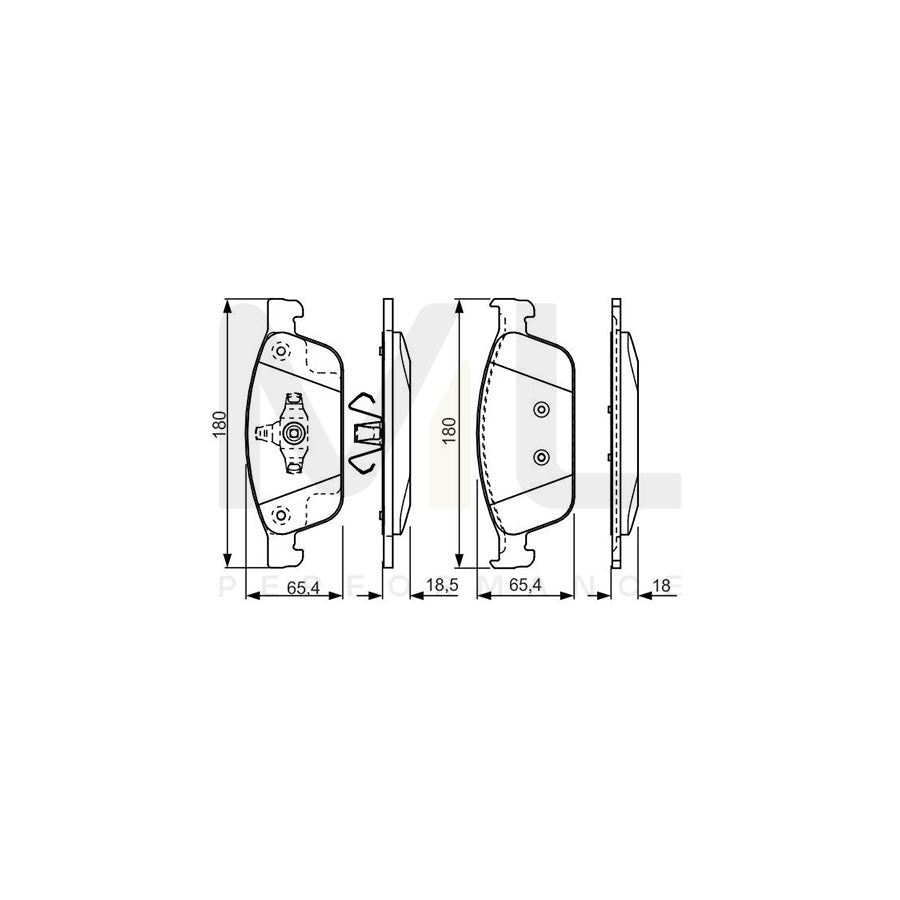 Bosch 0986Tb3207 Brake Pad Set | Performance Parts Direct Car Parts