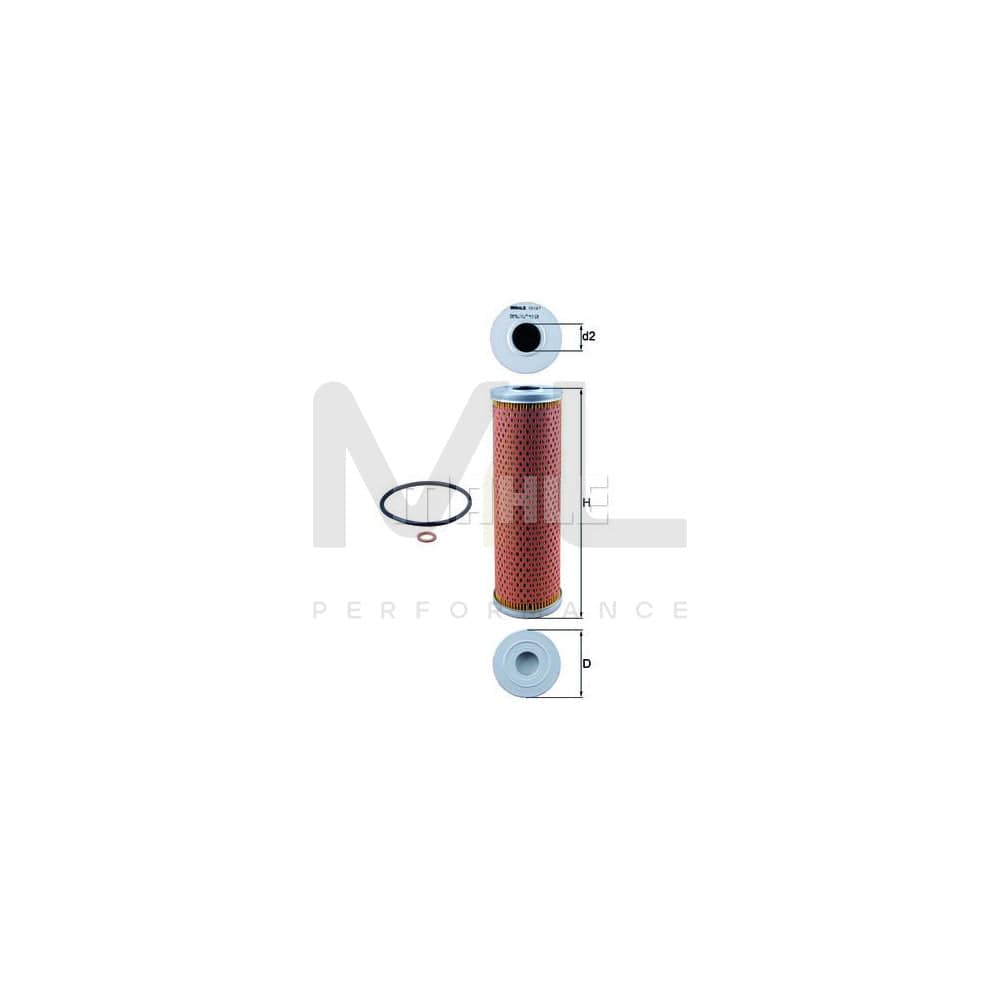 MAHLE ORIGINAL OX 147D Oil Filter Filter Insert | Performance Parts DirectCar Parts