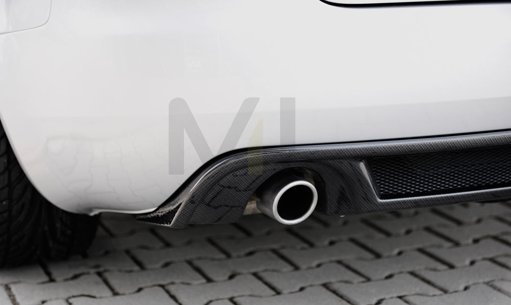 Rieger 00099818 Audi 8H A4 Rear Diffuser for Original Tailpipe Left & RIght - Carbon-Look