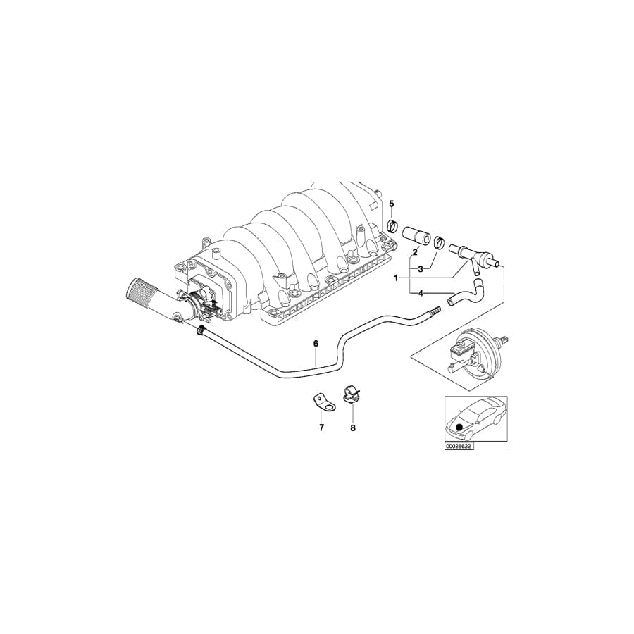 Genuine BMW 11617501194 E52 E38 E53 Holder (Inc. AlpinaV8, 735i & 740i)