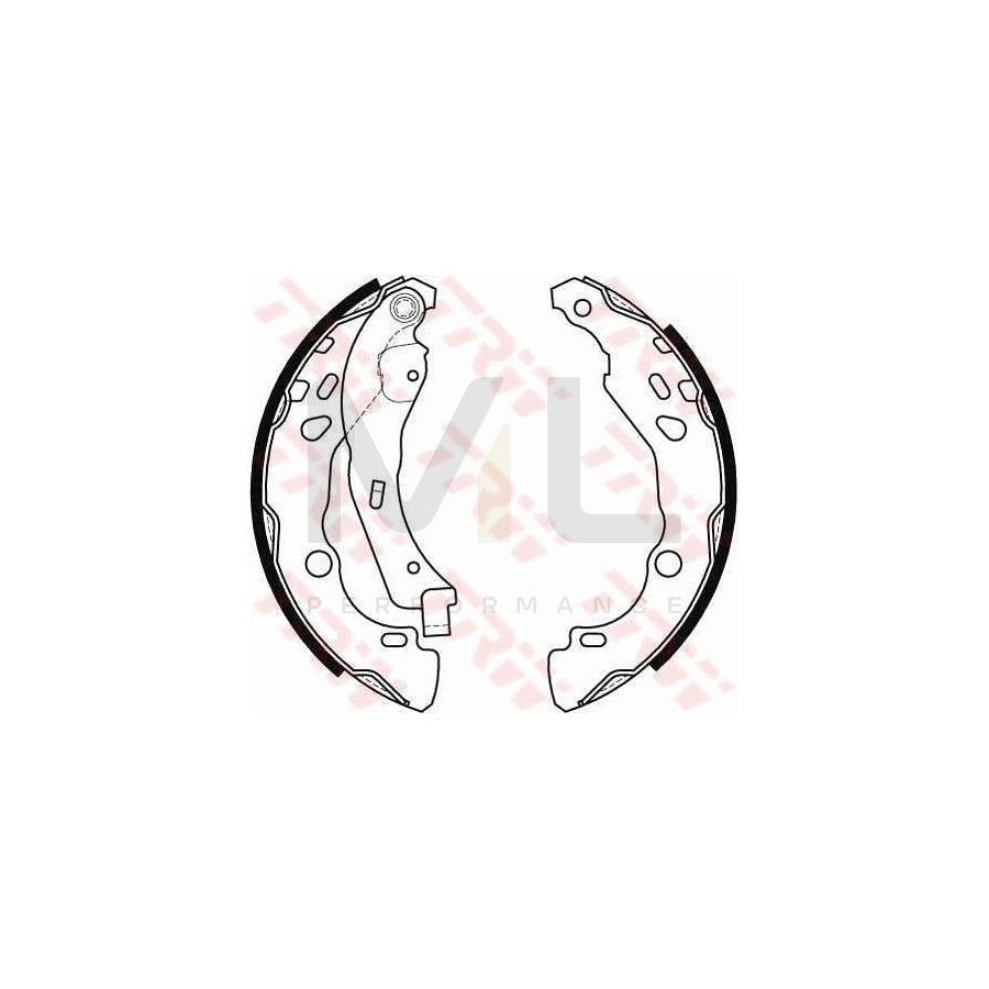 TRW GS8455 Brake Shoe Set | Performance Parts Direct Car Parts