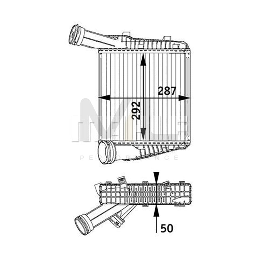 MAHLE ORIGINAL CI 142 000P Intercooler | Performance Parts DirectCar Parts