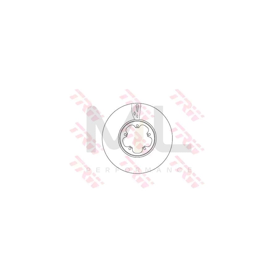 TRW DF6752S Brake Disc Vented, Painted | Performance Parts Direct Car Parts