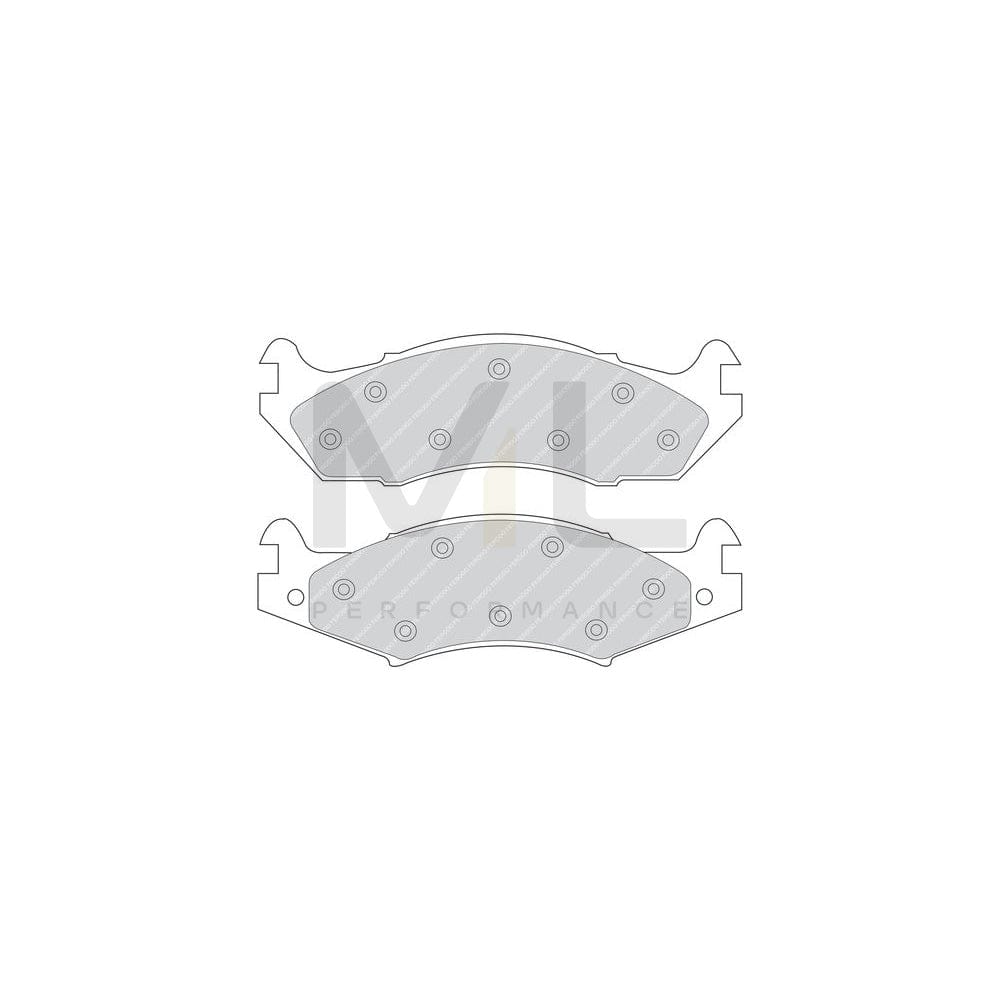 Ferodo Premier Fdb364 Brake Pad Set Incl. Wear Warning Contact | Performance Parts Direct Car Parts