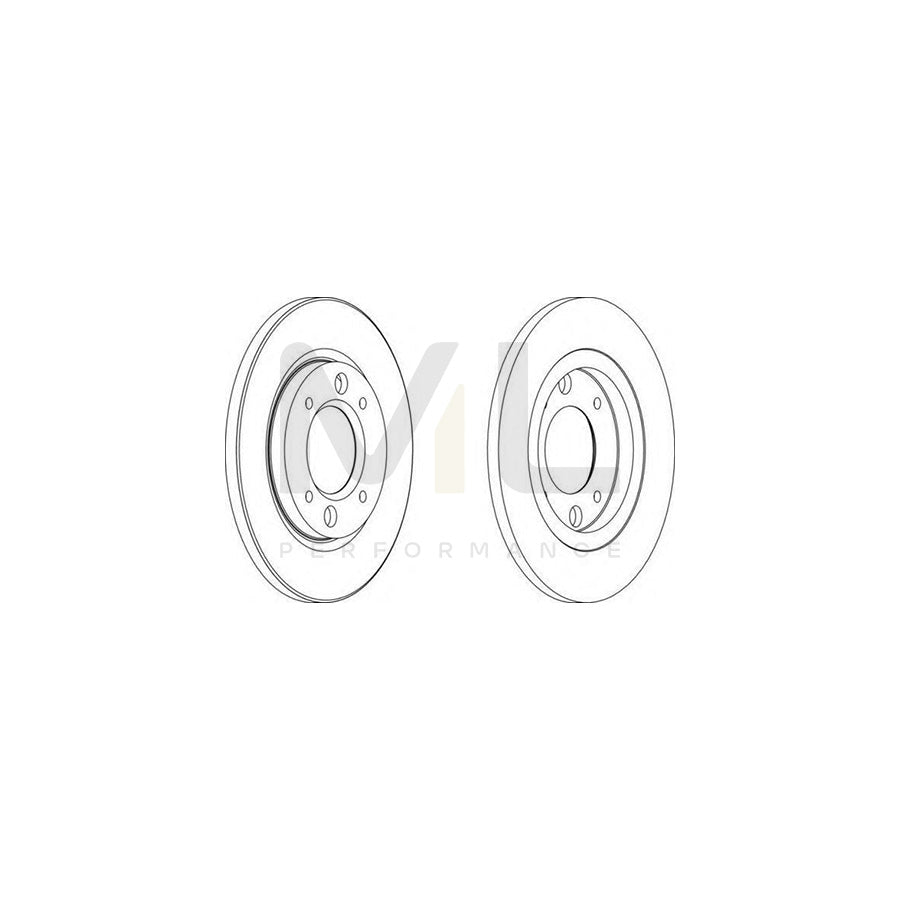 FERODO DDF030-1 Brake Disc Solid | Performance Parts Direct Car Parts