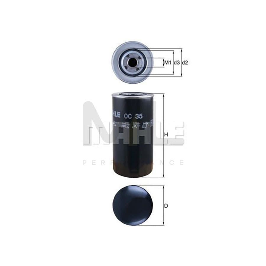 MAHLE ORIGINAL LX 1671 Air Filter Filter Insert | Performance Parts DirectCar Parts