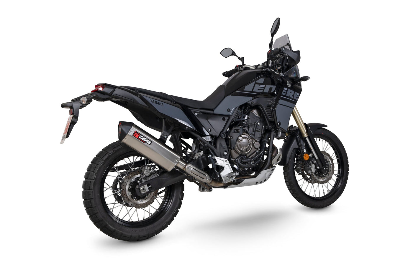 Scorpion RYA122TEO Yamaha Tenere 700 Serket Parallel Slip-On Exhaust - Titanium Sleeve