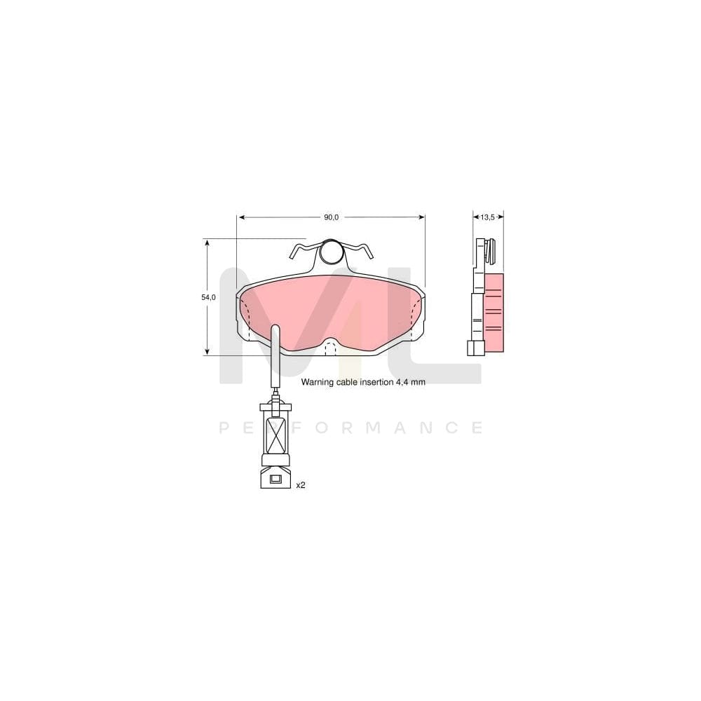 TRW Gdb1034 Brake Pad Set | Performance Parts Direct Car Parts