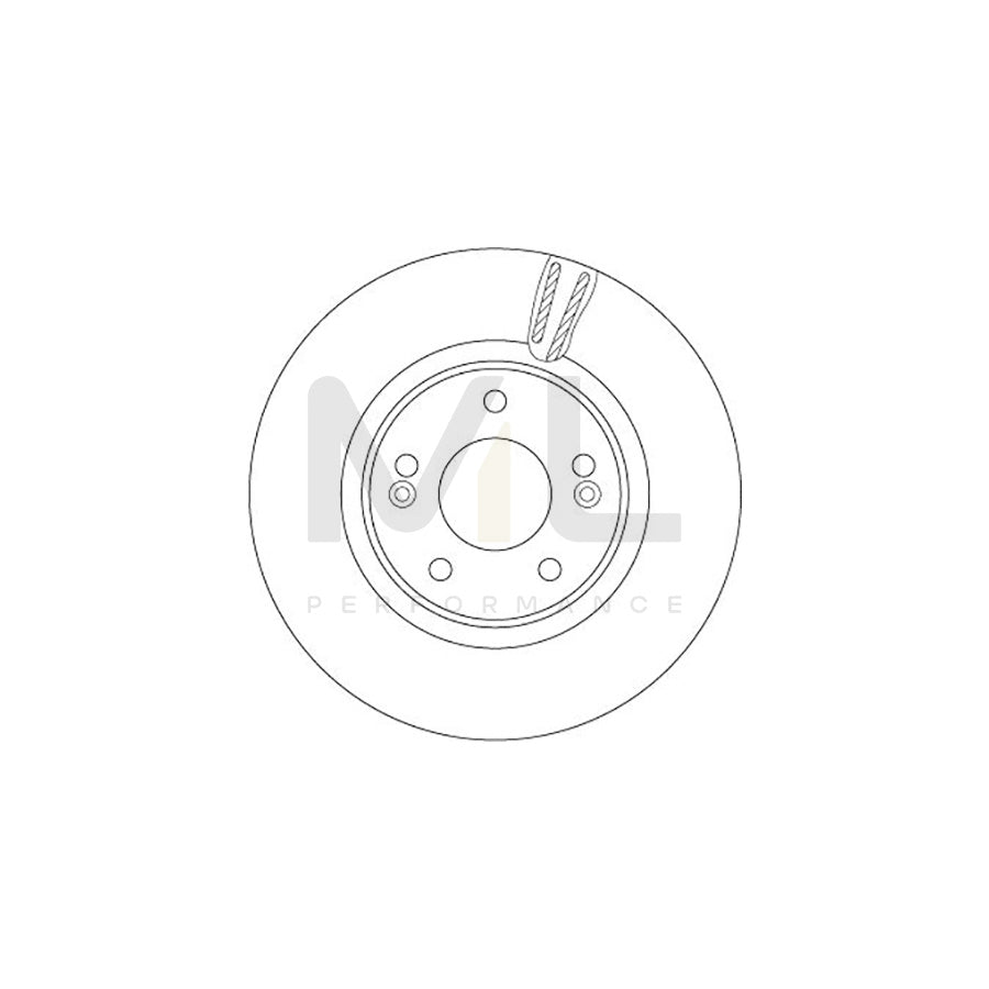 TRW DF6497S Brake Disc Vented, Painted | Performance Parts Direct Car Parts