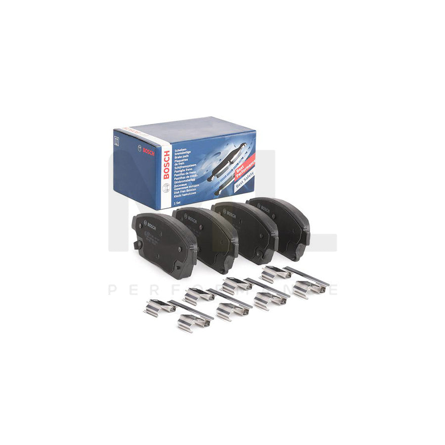 Bosch 0986494657 Brake Pad Set With Acoustic Wear Warning, With Anti-Squeak Plate, With Mounting Manual BP1356 | Performance Parts Direct Car Parts
