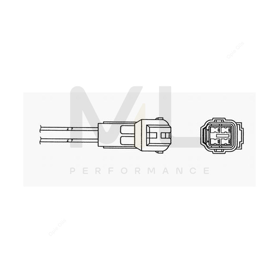 NTK Lambda Sensor - Oxygen / O2 Sensor (NGK93823) - OZA831-EE11