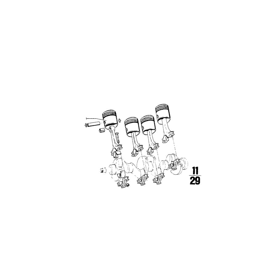 Genuine BMW 11251251868 Piston MAHLE 89,22 (Inc. 2000CS, 2000ti & 2002tii)