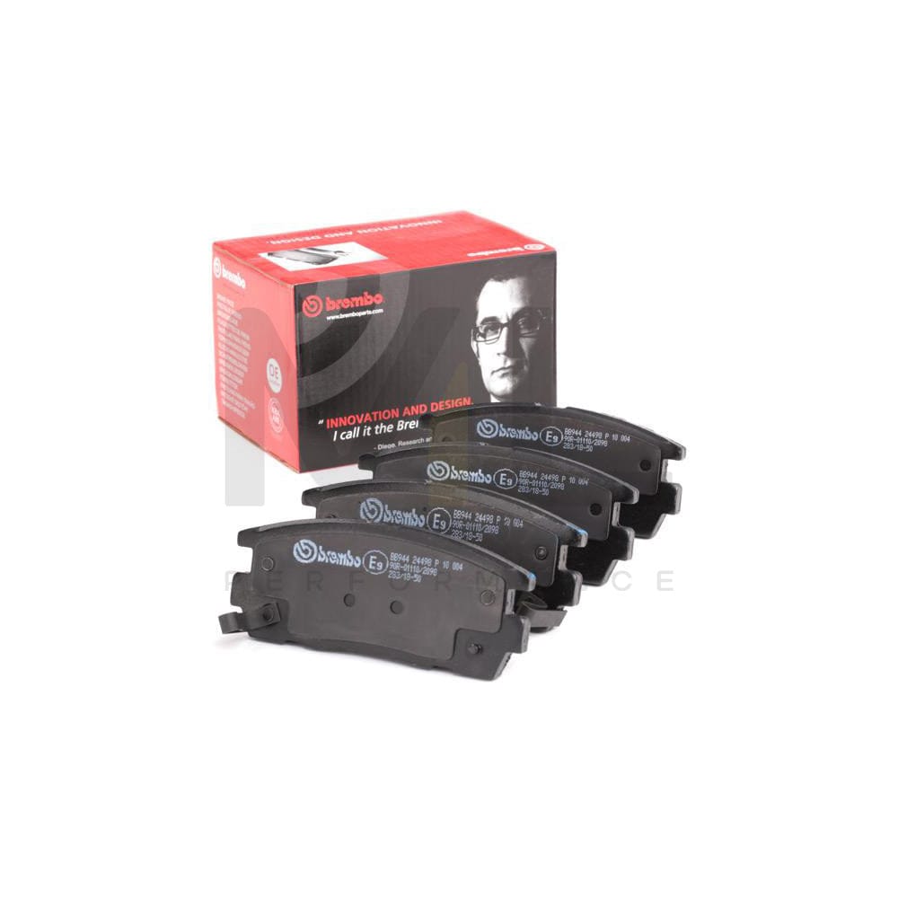 Brembo P 10 004 Brake Pad Set With Acoustic Wear Warning