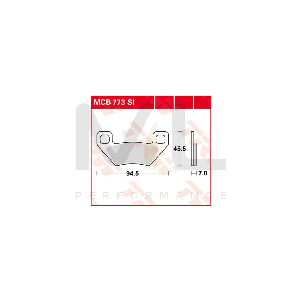 TRW Sinter Offroad Mcb773Si Brake Pad Set | Performance Parts Direct Car Parts