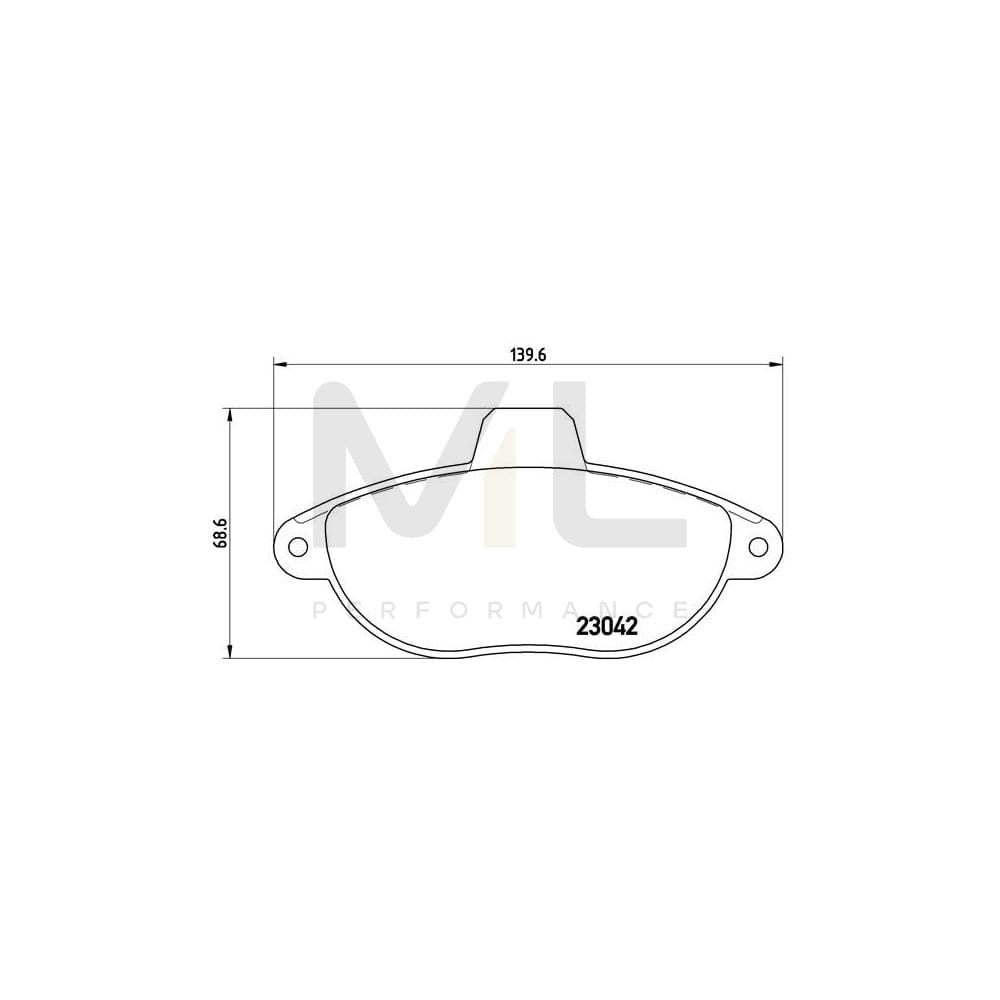 Brembo P 23 072 Brake Pad Set