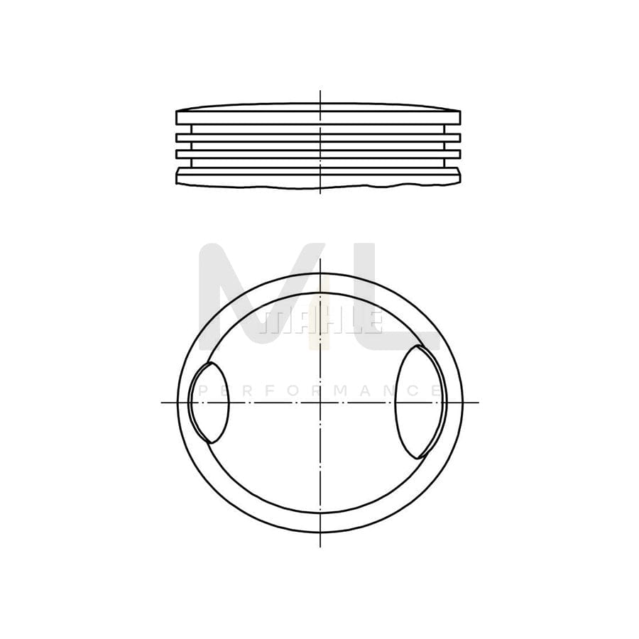 MAHLE ORIGINAL 033 12 02 Piston 83,01 mm | Performance Parts DirectCar Parts