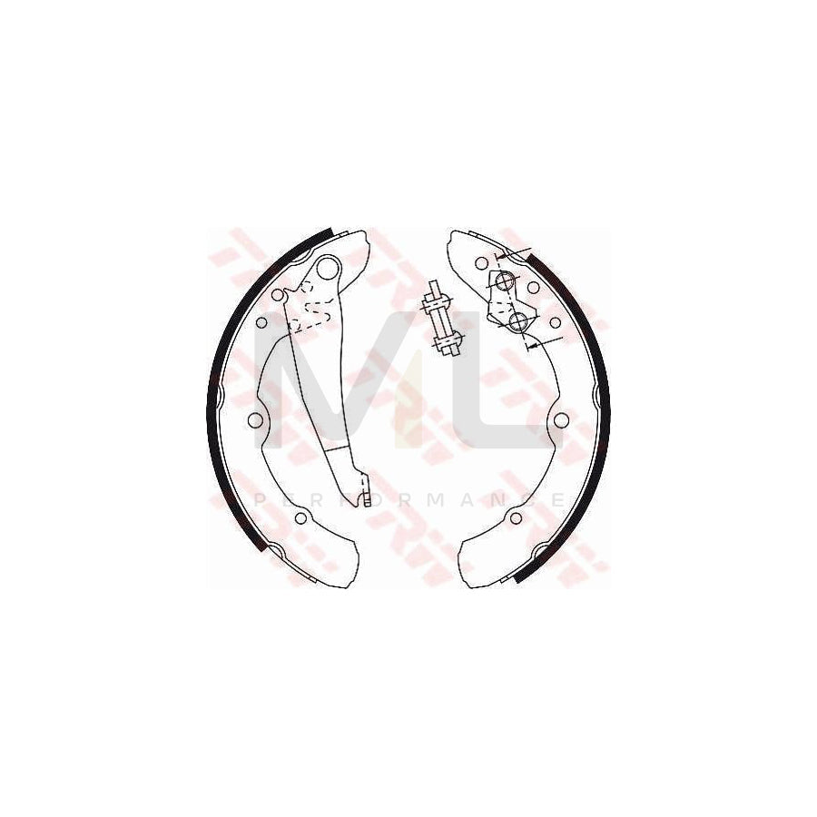 TRW GS8113 Brake Shoe Set | Performance Parts Direct Car Parts