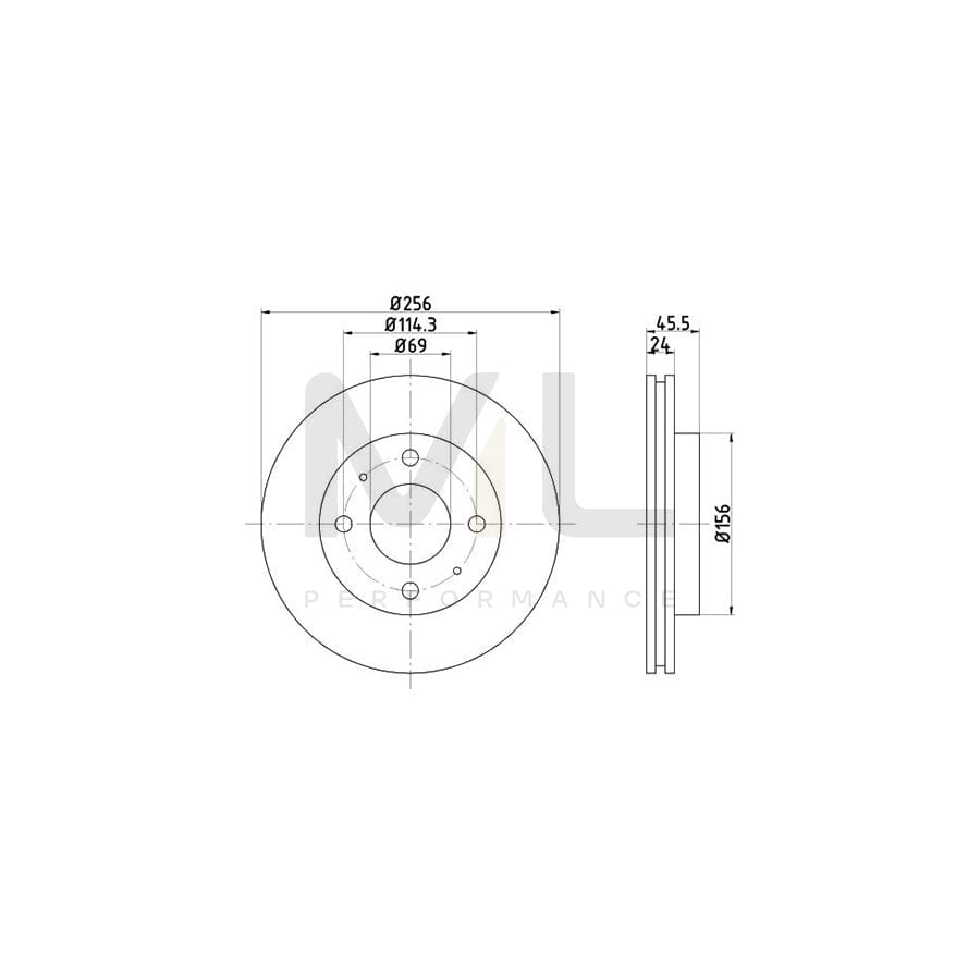 TEXTAR 92082900 Brake Disc Internally Vented, without wheel hub, without wheel studs | Performance Parts Direct Car Parts