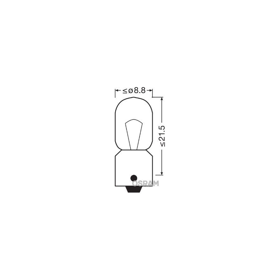 OSRAM TRUCKSTAR PRO 3930TSP Bulb, indicator 24V 4W, T4W, BA9s