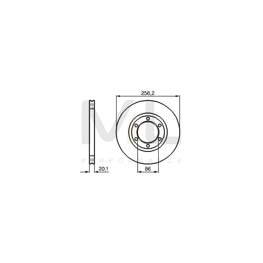 BOSCH 0 986 478 802 Brake Disc Internally Vented, Solid, Oiled | Performance Parts Direct Car Parts