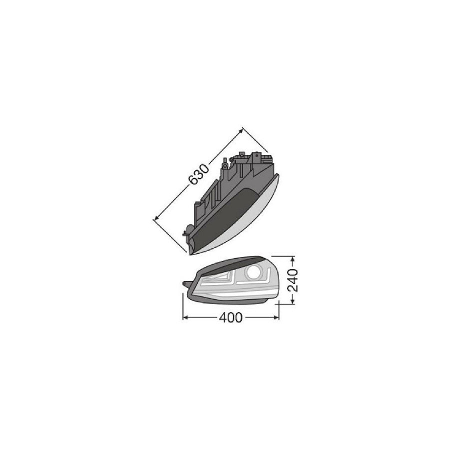 OSRAM LEDHL103-CM Headlight Set for VW GOLF