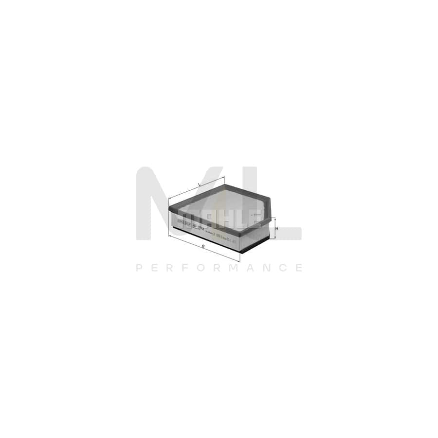 MAHLE ORIGINAL LX 1593/2 Air Filter Filter Insert | Performance Parts DirectCar Parts