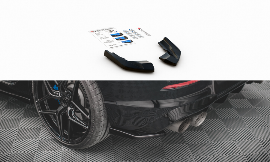 Maxton Design Volkswagen Golf R MK8 Rear Side Splitters V.2