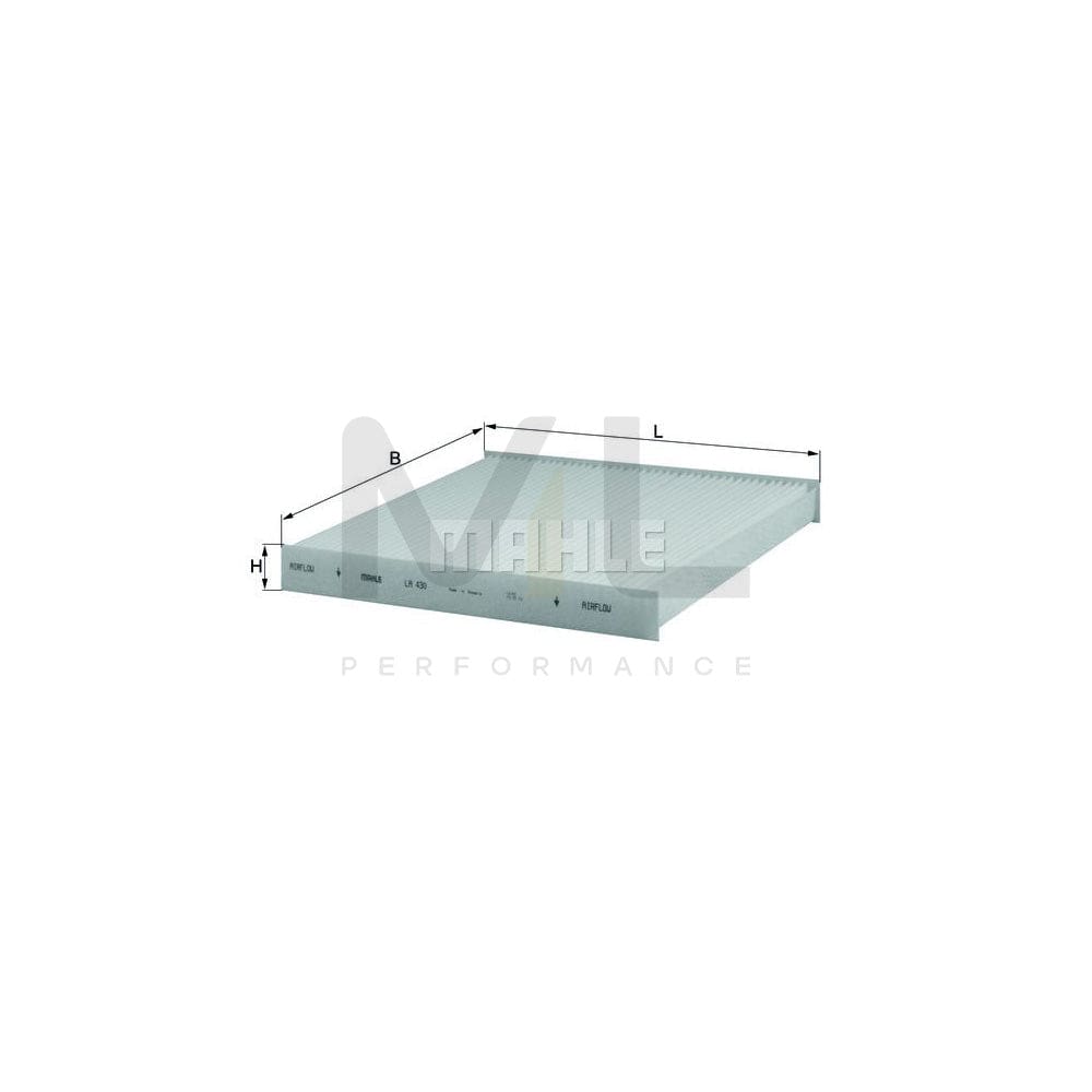 MAHLE ORIGINAL LA 430 Pollen filter Particulate Filter | Performance Parts DirectCar Parts