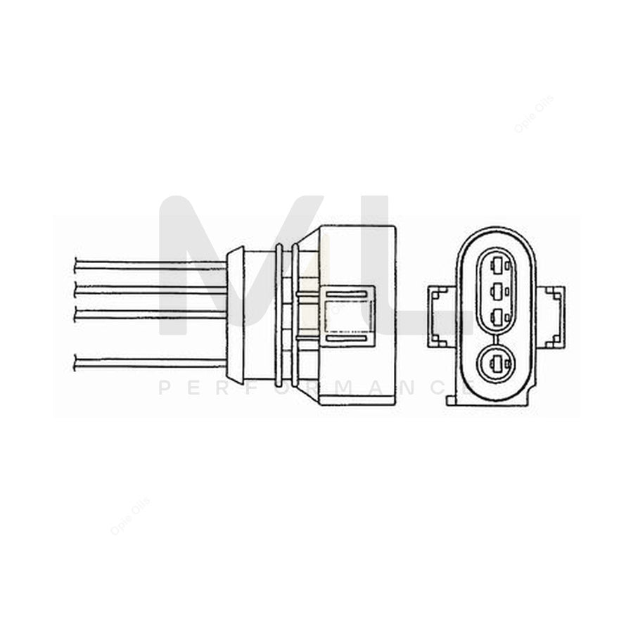 NTK Lambda Sensor / O2 Sensor (NGK 0494) - OZA447-E25
